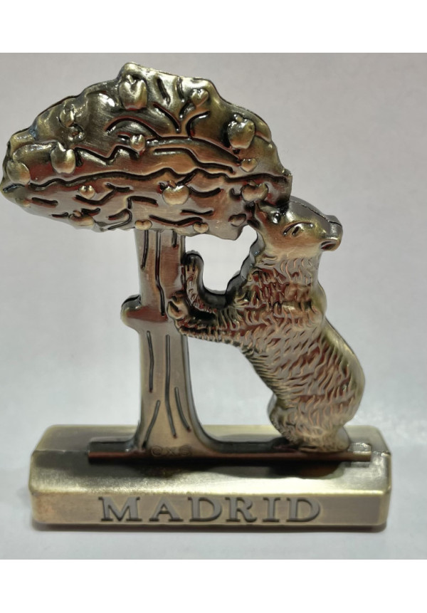 Figura Oso y Madroño en metal 10cm