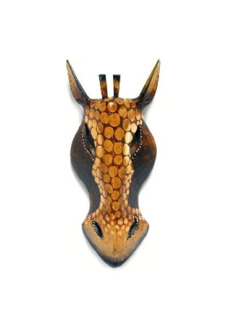 Mascara de Madera Animales Hecha a mano 20 cm 