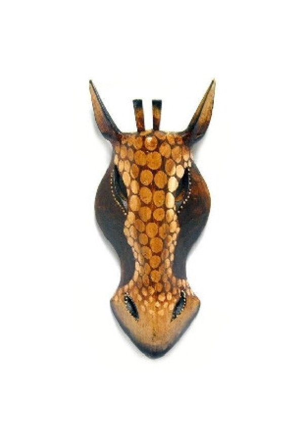 Mascara de Madera Animales Hecha a mano 20 cm 