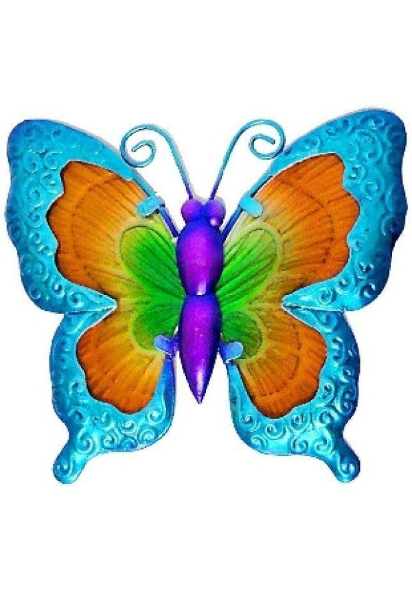 Mariposa metálica 18x18cm 