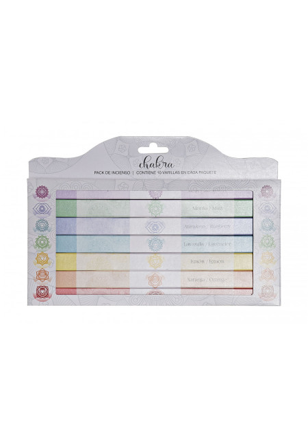 SET INCIENSO VARILLA 7 AROMAS 27X2,5X19 SET INCIENSO VARILLA 7 AROMAS 27X2,5X19