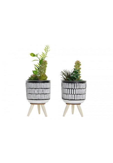 PLANTA CERAMICA PE 7X7X19 MACETA 2 SURT.
