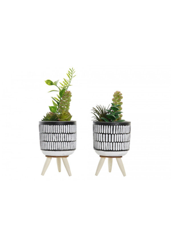 PLANTA CERAMICA PE 7X7X19 MACETA 2 SURT.