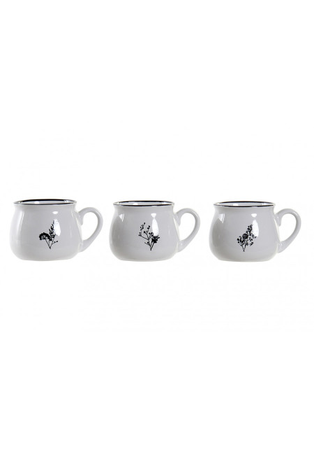 MUG GRES 12X9X8 330 ML, 3 SURT.