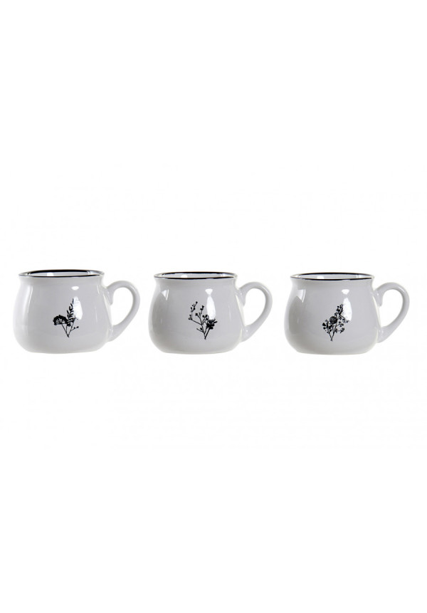 MUG GRES 12X9X8 330 ML, 3 SURT.