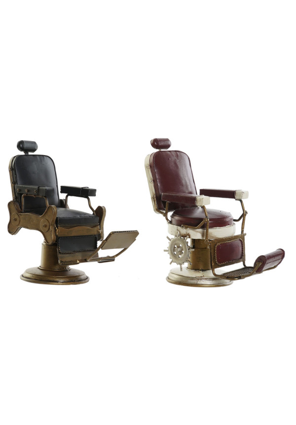 DECORACION METAL 21X11X22 SILLON BARBERIA 