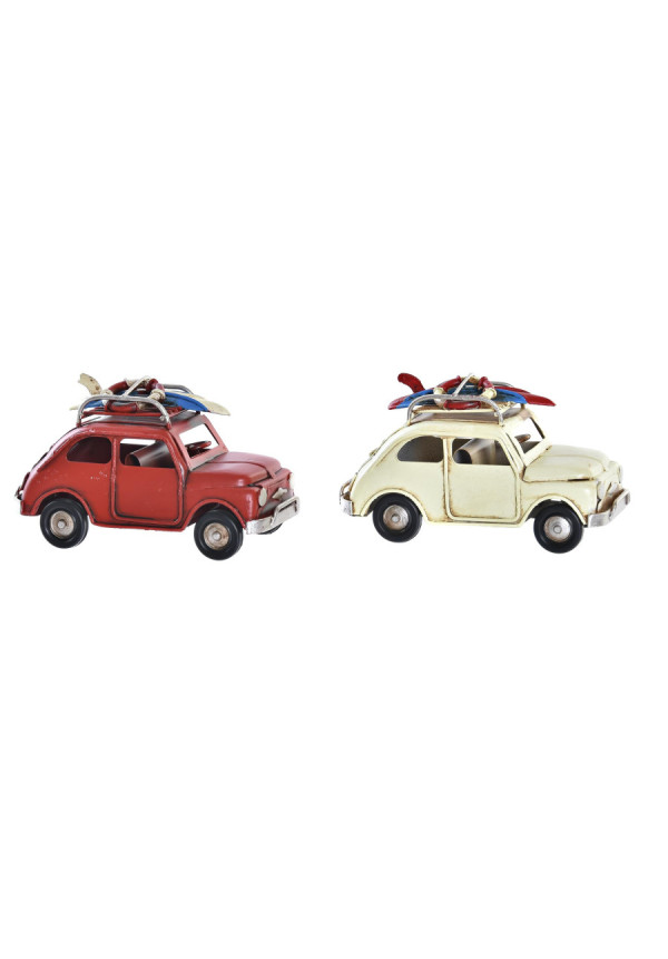 VEHICULO DECORACION METAL 11X5X6 COCHE 2 SURT.