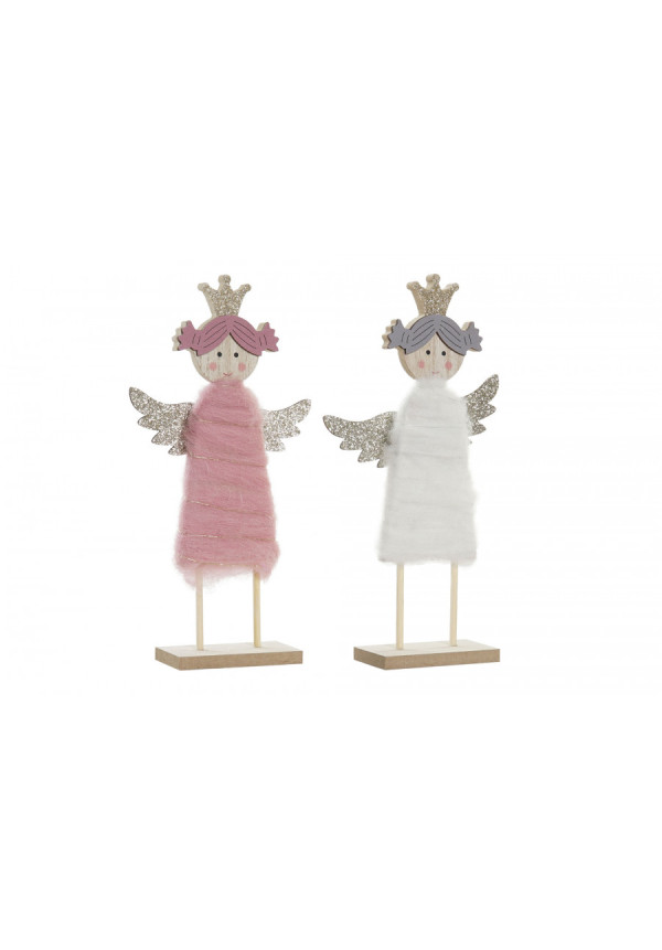 DECORACION MADERA   ANGEL  13X4,5X26,5 