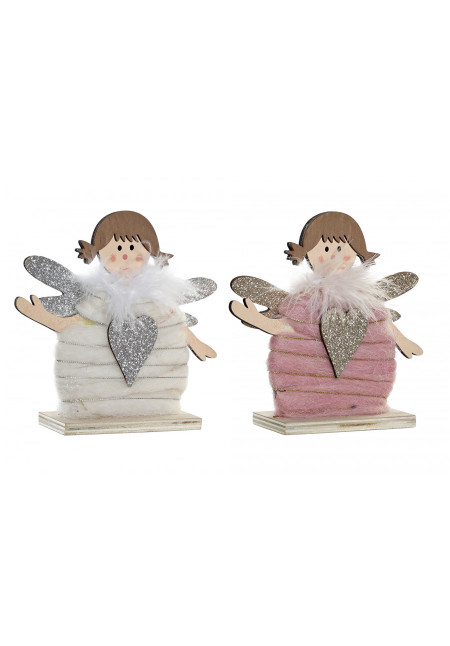 DECORACION MADERA POLIESTER ANGEL15X5X15