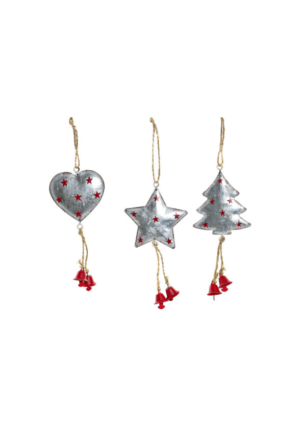 DECORACION COLGANTE METAL 6X2X12 