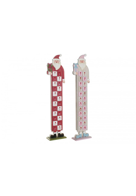 CALENDARIO ADVIENTO MADERA PAPA NOEL
