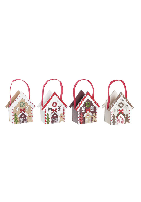 DECORACION COLGANTE MADERA 13X7X15 CASITA 4 SURT