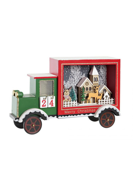 CALENDARIO MDF LED 31X9X20 CAMION VERDE CALENDARIO MDF LED 31X9X20 CAMION VERDE