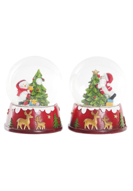 BOLA DECORACION RESINA CRISTAL 7,2X6,8X8,6 2 SURT