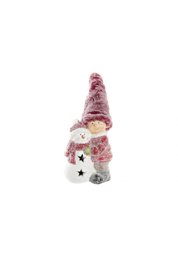 FIGURA CERAMICA LED 13,5X7,5X30 NIòOS 2 SURT.