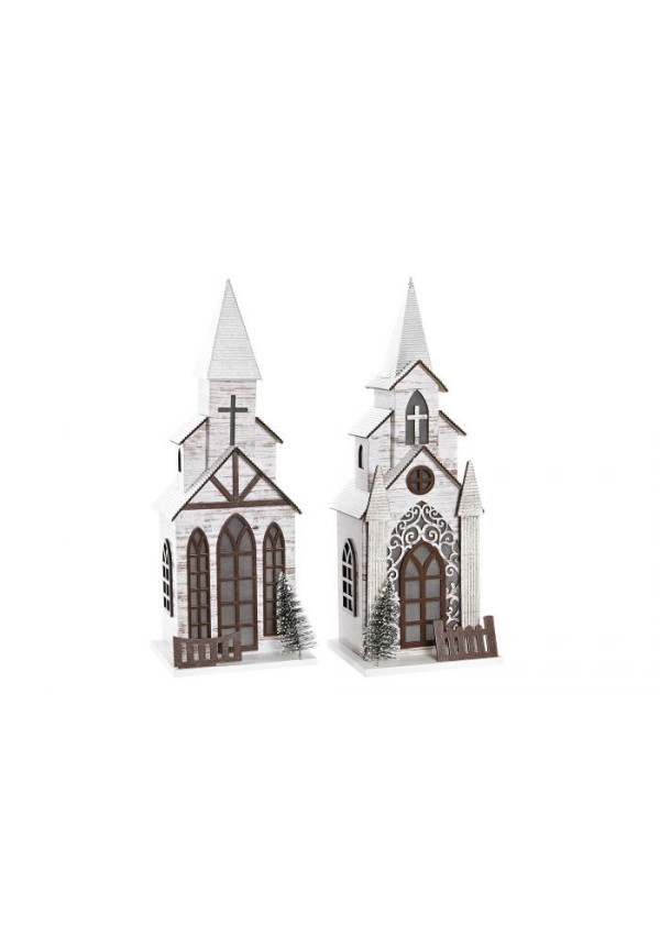 CASA MDF LED 12,5X11X33 IGLESIA 2 SURT.