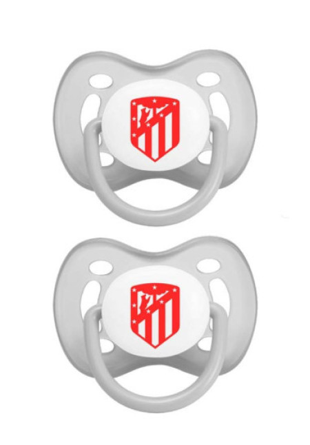 Pack 2 chupetes Atlético de Madrid bebé a partir de 6 meses