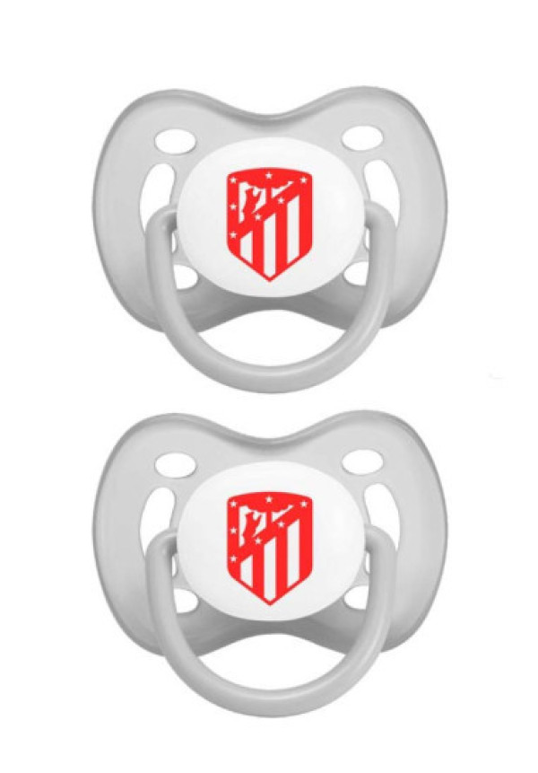 Pack 2 chupetes Atlético de Madrid bebé a partir de 6 meses