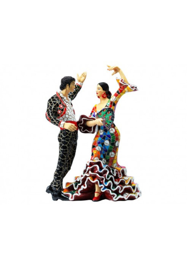 Figura Pareja Flamenca en Mosaico.