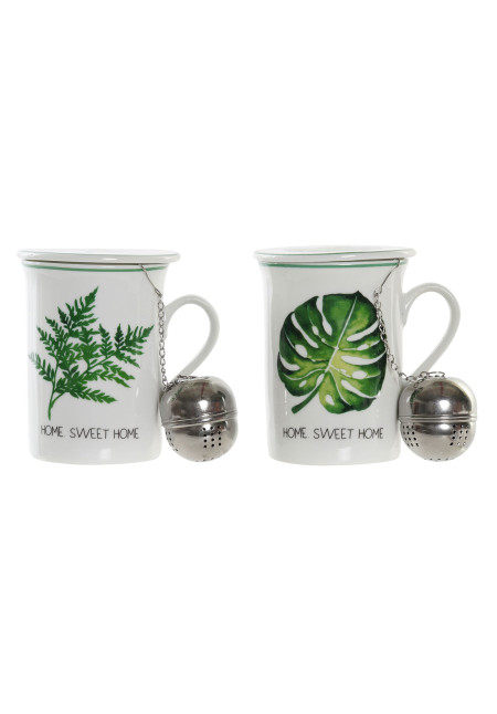 MUG INFUSIONES PORCELANA 10,5X8X11 280ML HOJA MUG INFUSIONES PORCELANA 10,5X8X11 280ML HOJA