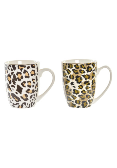 MUG PORCELANA LEOPARDO  12X8,5X10 380ML