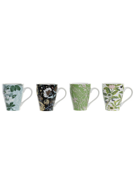 MUG PORCELANA 12,5X8,6X11 320ML FLORES