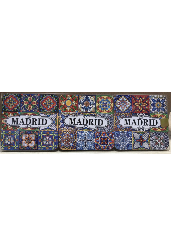 Posavaso de corcho, recuerdo de Madrid