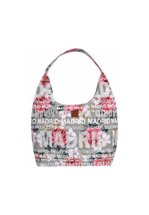 Bolso Góndola Madrid flores beige