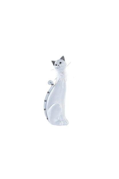 FIGURA RESINA 9X9X24 GATO BRILLANTE BLANCO FIGURA RESINA 9X9X24 GATO BRILLANTE BLANCO