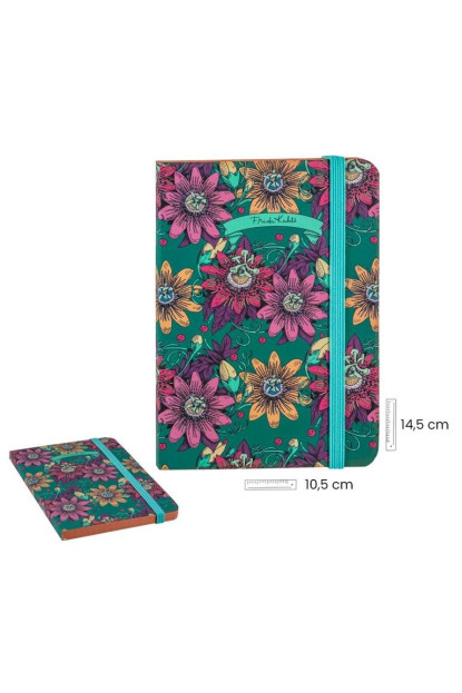 LIBRETA FRIDA KAHLO FLORES VERDE A6