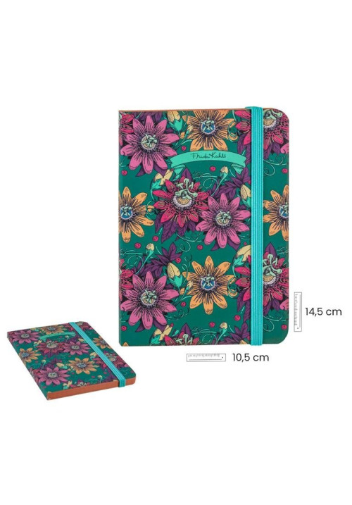LIBRETA FRIDA KAHLO FLORES VERDE A6