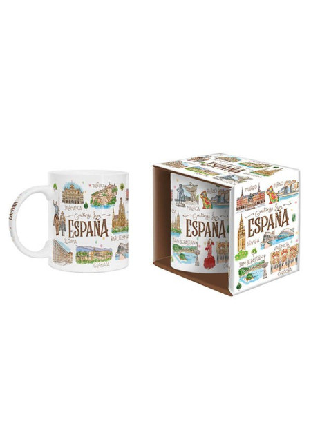 MUG REGULAR CAJA ESPAÑA ACUARELA (ESPAÑA)