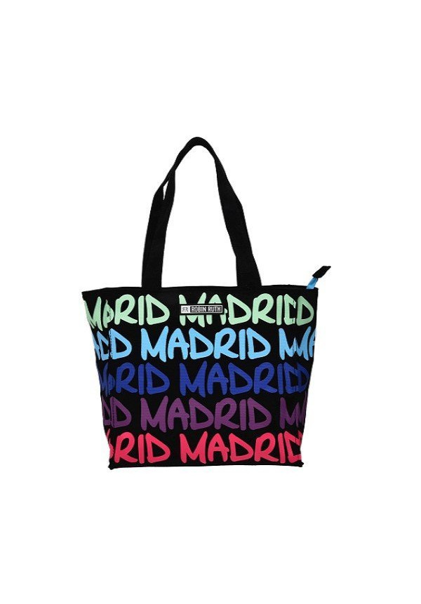 B. 25x25 Madrid multicolor azul-fucsia
