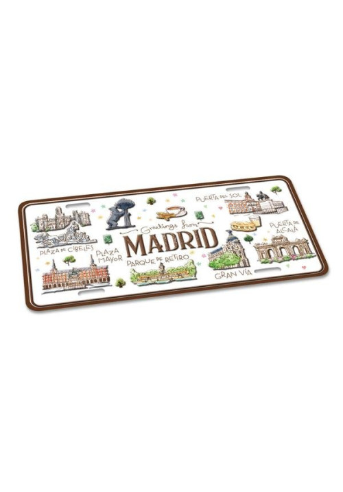 PLACA MATRICULA ESPAÑA ACUARELA (ESPAÑA)