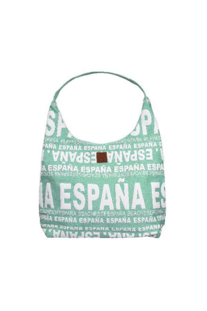Bolso Góndola España denim turquesa pastel