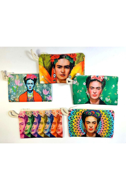 MONEDERO ALGODÓN FRIDA K 15X10 CM