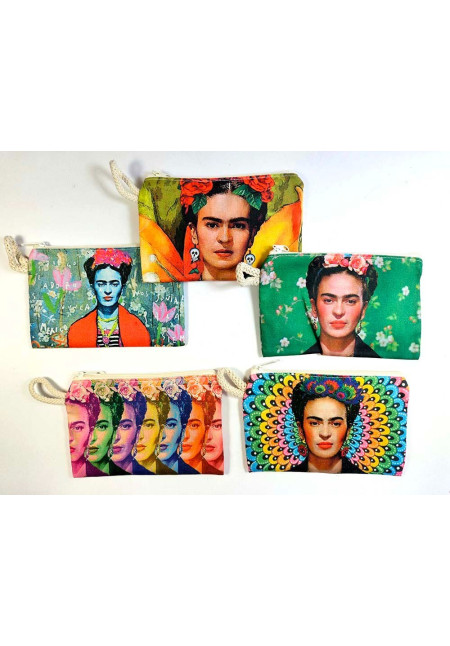 MONEDERO ALGODÓN FRIDA K 15X10 CM