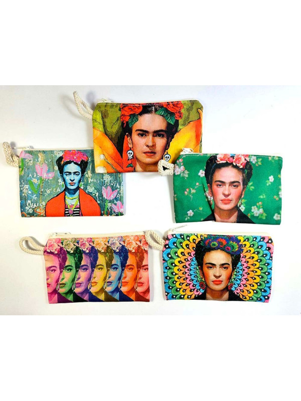 MONEDERO ALGODÓN FRIDA K 15X10 CM