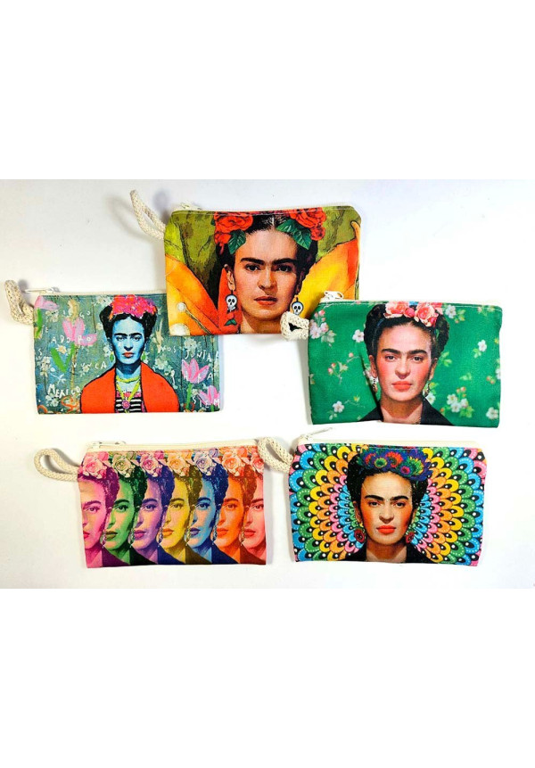MONEDERO ALGODÓN FRIDA K 15X10 CM