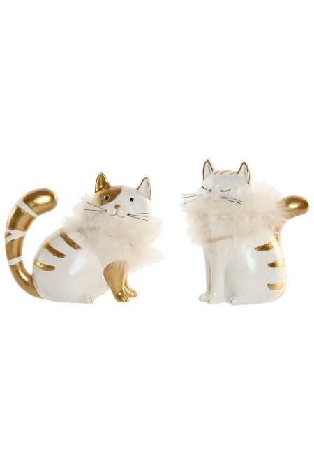 FIGURA RESINA 8,5X7,5X11,5 GATO 2 SURT.