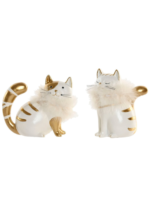 FIGURA RESINA 8,5X7,5X11,5 GATO 2 SURT.