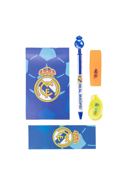Set de Papelería con Block de Notas Real Madrid