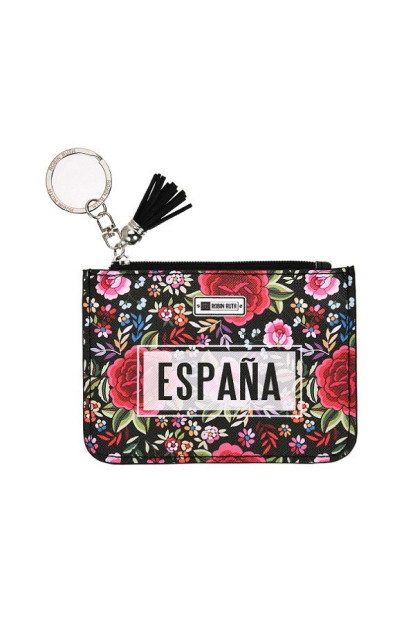 Monedero de tarjetas España rosas mc