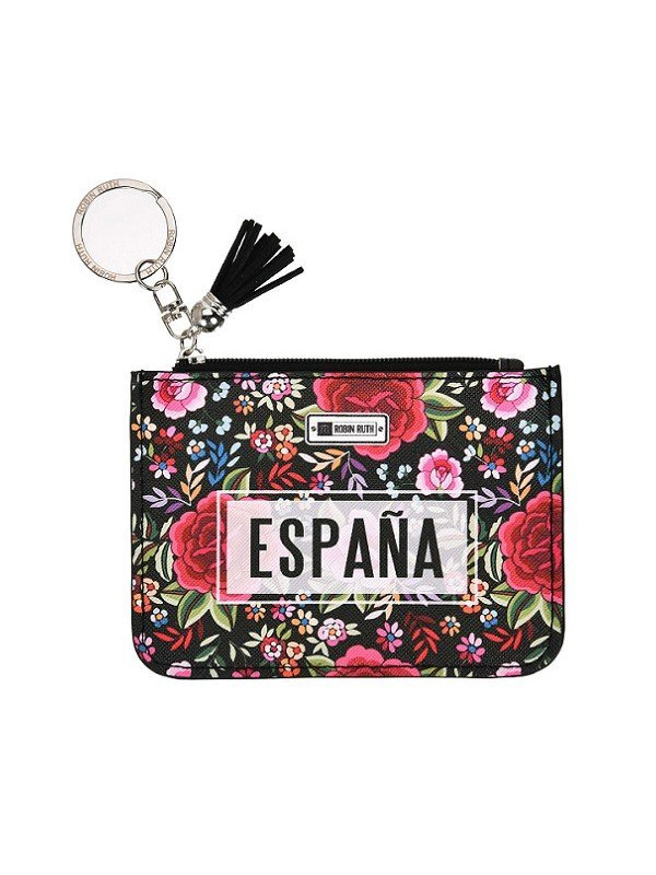 Monedero de tarjetas España rosas mc
