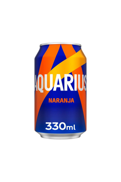 Aquarius lata sabor naranja 