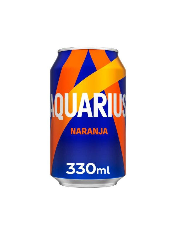 Aquarius lata sabor naranja 