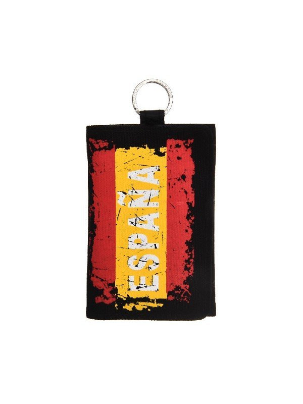  Cartera España bandera negro