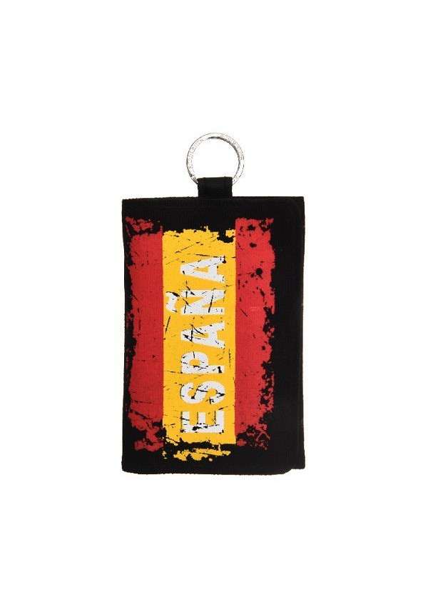  Cartera España bandera negro