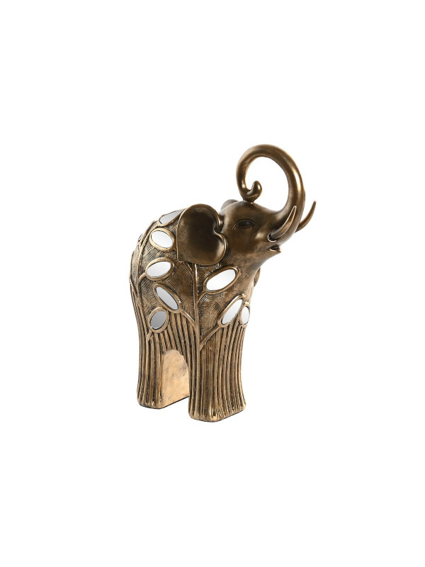 FIGURA RESINA 19X9X25.5 ELEFANTE BRONCE