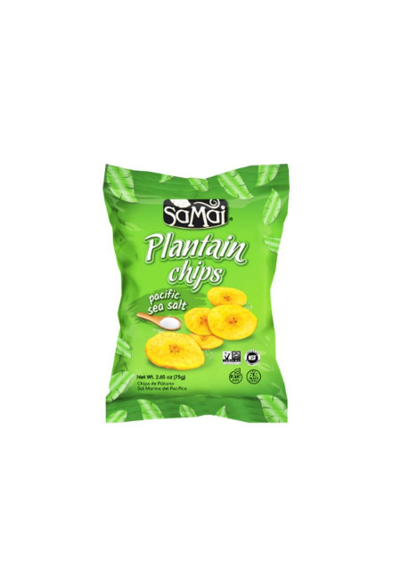 Samai Chips de Plátano con Sal Marina, 75g